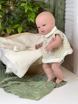 Кукла Berbesa 42см RECIEN NACIDO с пледом в пакете (5106K)