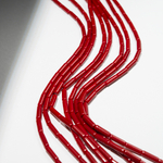 Красная яшма (имитация), трубочки, 4,5*13,5мм