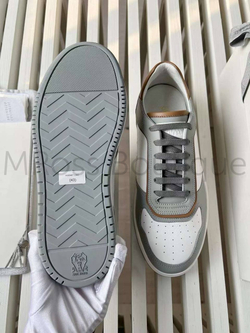 Мужские кроссовки Brunello Cucinelli серо-белого цвета