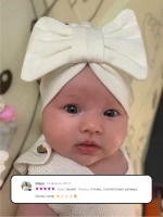 Чалма осенняя детская с бантиком