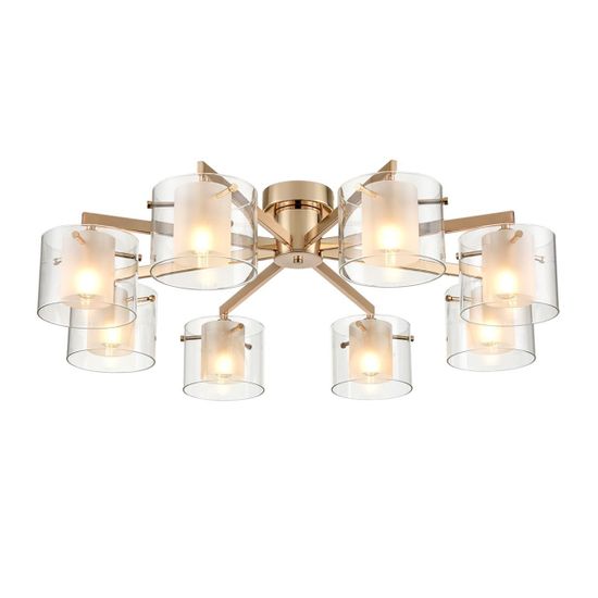 6587/8C MODERNI LN25 91 золото/прозрачный, металл/стекло Люстра потолочная E14 8*40W 220V VERDI