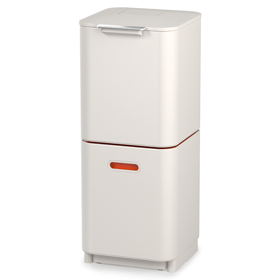 Контейнер для мусора с двумя баками Totem Compact 40 л белый, Joseph Joseph