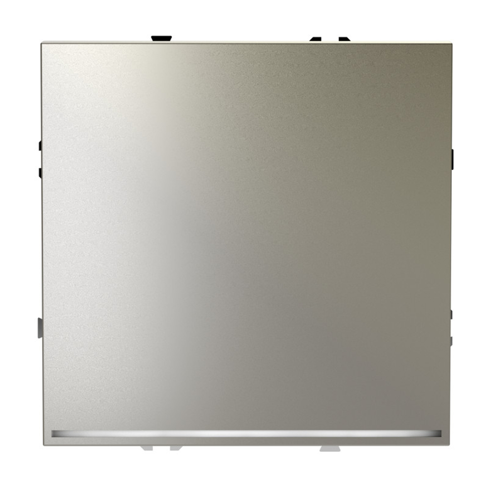 Проходной переключатель встраиваемый VOLTUM S70 одноклавишный с подсветкой 10А, (шелк)