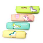 Пенал - косметичка, Alingar, силикон, молния, "Unicorn", микс