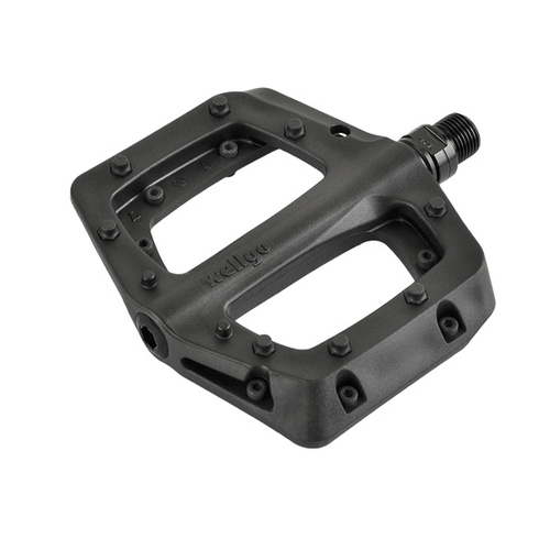 Педали пластик. B311 широкие 108*108*21 мм, промподшипники, 296 г черные WELLGO