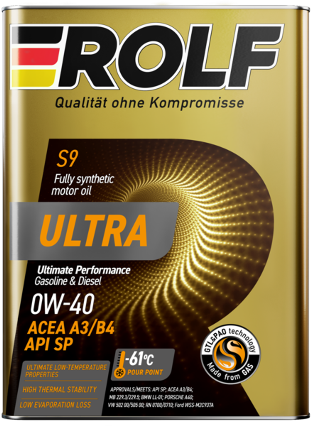 Rolf Ultra 0W-40 A3/B4 SP, 1 л