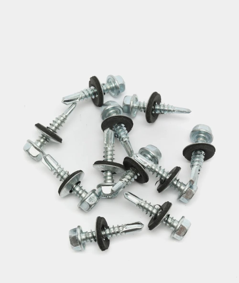 Кровельные саморезы со сверлом, цинк, 5,5 х 25 80 шт