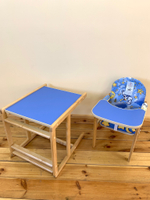 Стульчик для кормления Матрешка (Светло-Синий)