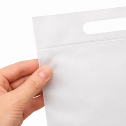 Пакет Zip-lock с вырубной ручкой матовый 70 мкм