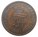 5 пфеннигов. Мекленбург-шверин. Германия. 1872 год XF+