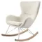 Кресло-качалка Valsa белое букле