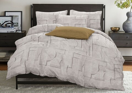 Комплект постельного белья 2 сп с европростыней БЯЗЬ "Пазл" (нав. 50х70 или 70х70)