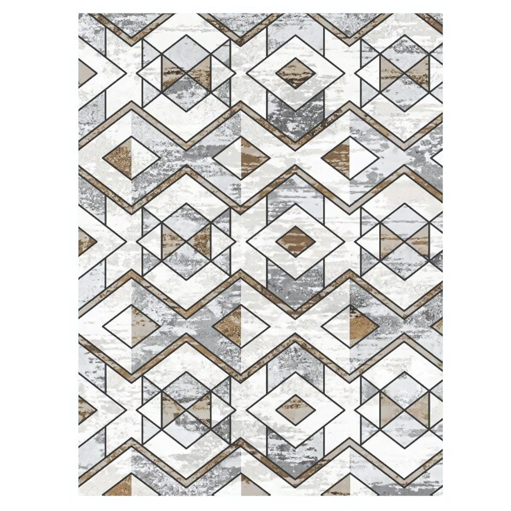 Коврик комнатный с бахромой на резиновой подложке ZALEL 80*150 O-22135