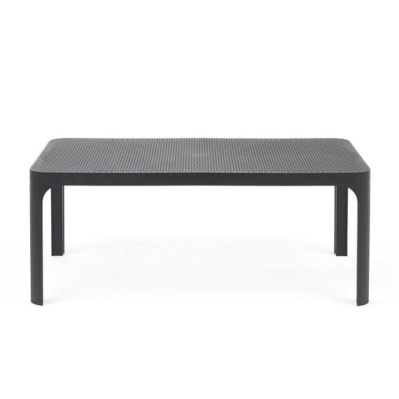 Черный пластиковый журнальный столик Net Table 100х40 см | Nardi | Италия