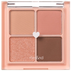 Rom&Nd Better Than Eyes Palette 01 Dry Mango Tulip,Маленькая палетка теней для век(4 натуральных розовых оттенка) 6,5