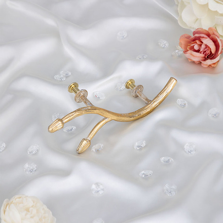 Ручка мебельная Орхидея Симпл 6.5х19.5см Айвори