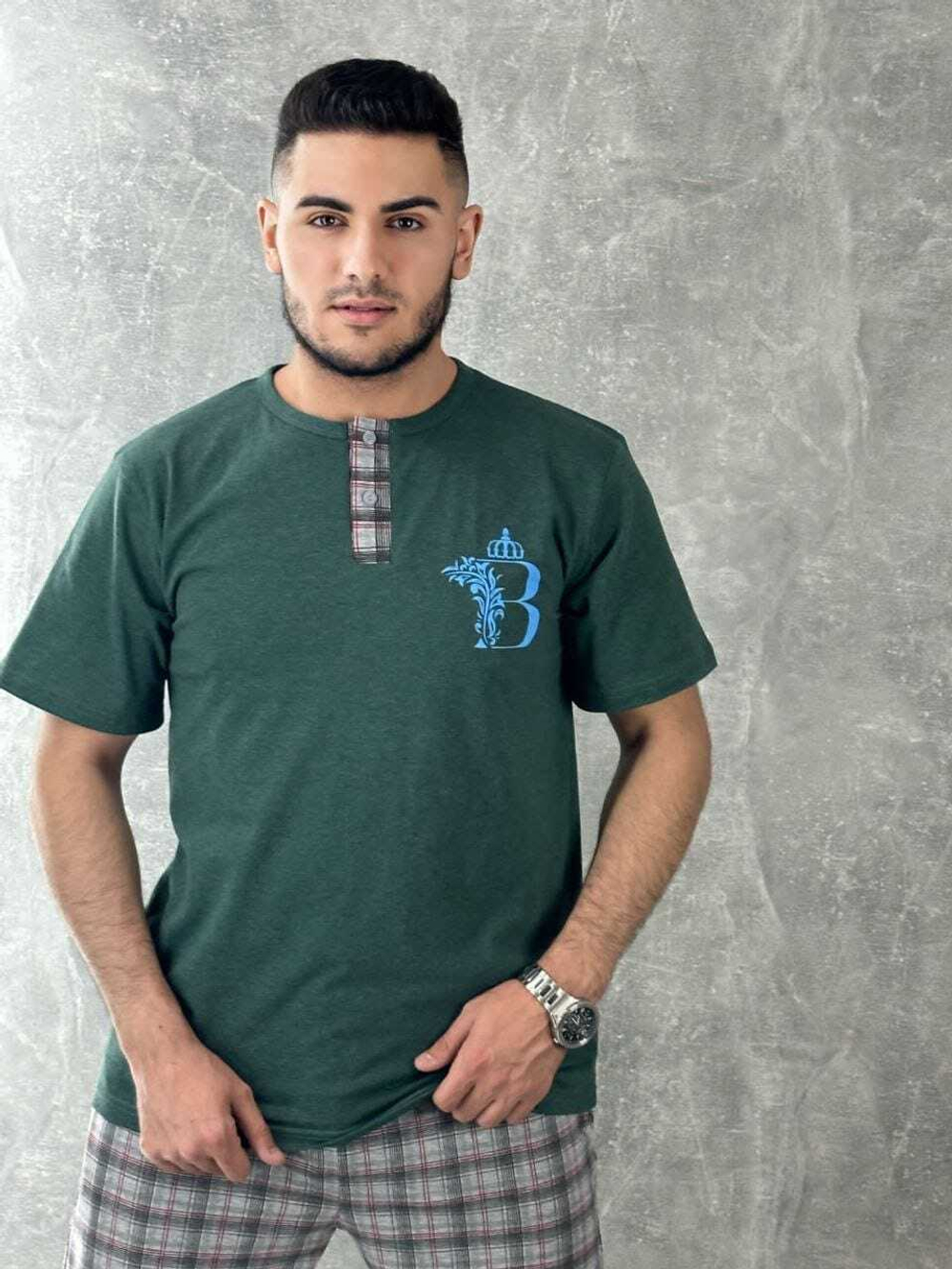 [m]Пижама мужская штаны+футболка 8843