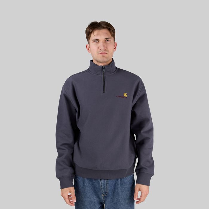 Толстовка мужская Carhartt WIP American Script Half Zip артикул:I027014_zeus - купить в магазине Дайс