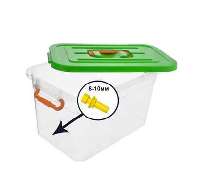 Контейнер 10 л с крышкой со штуцером