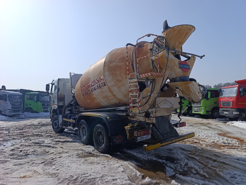 TIGARBO 6936* на шасси FAW CA 3250 6x4 Автобетоносмеситель 69366P (Дизельный, 11,1 л, 390 л.с., МТ)