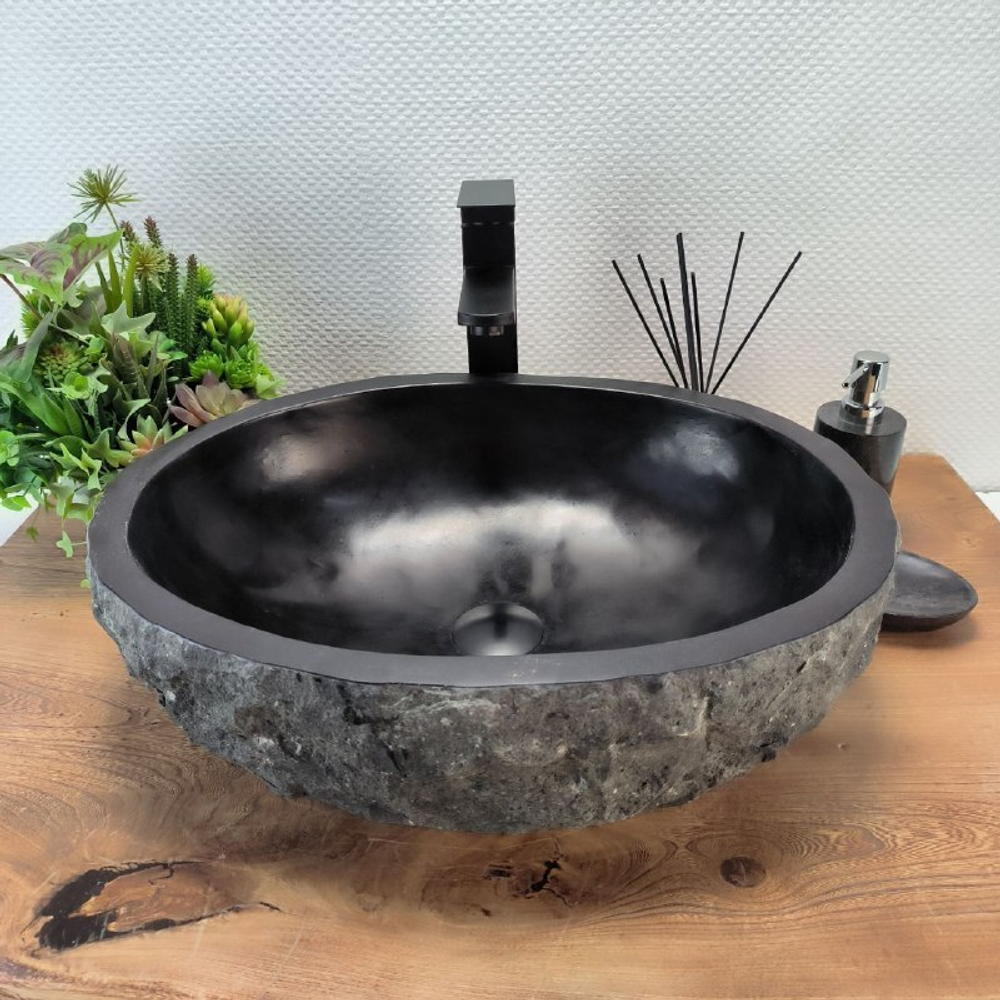 Раковина из андезита Erozy Black EA-62770 51*40*14 114