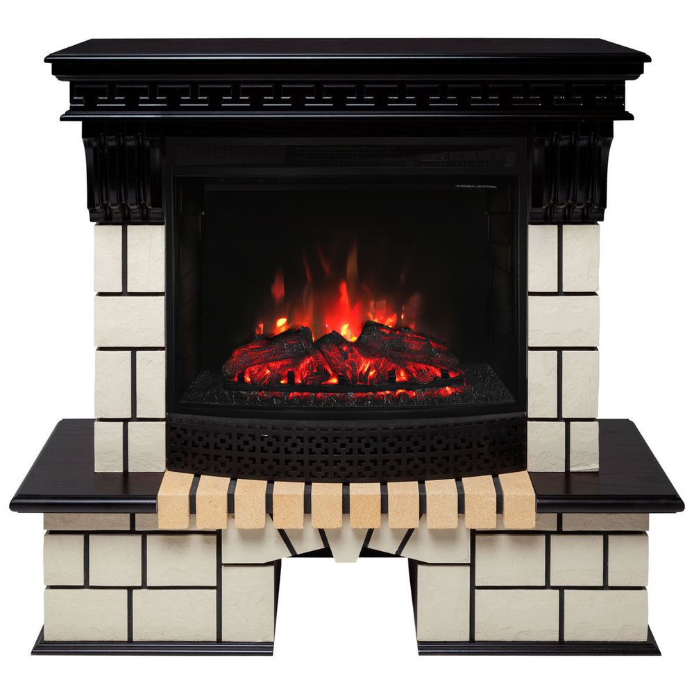 Электрокамин RealFlame Stone AO античный дуб античный дуб с очагом Evrika 25,5 LED