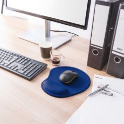Коврик для мыши Trust 20426 с подушкой для запястья синий BigFoot | Мыши