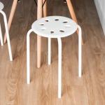 Табурет Axel белый, 30х45 см, полипропилен/металл