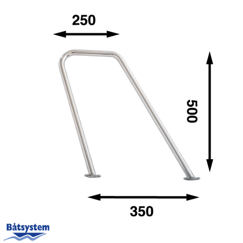 Релинг Batsystem PP350-1 500x250x350мм d трубы 25 мм