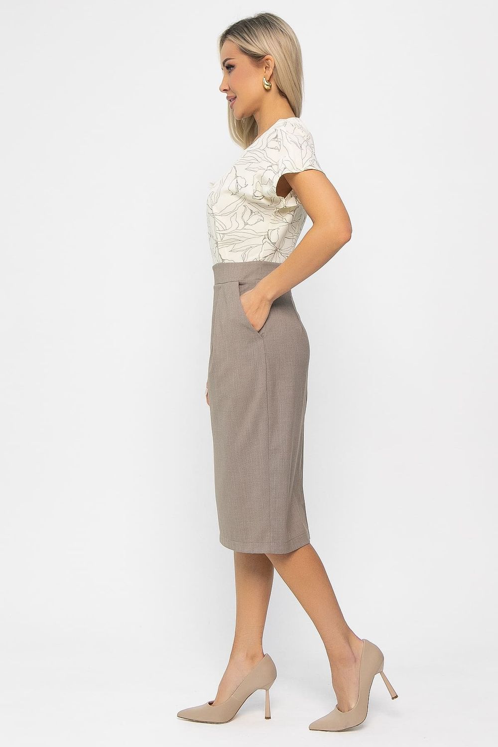 Платье Юстина (бежевое) П13663-16М LT Collection