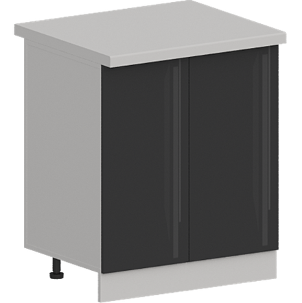 Кухня Модуль ШН 700 Графит / Графит Глянец