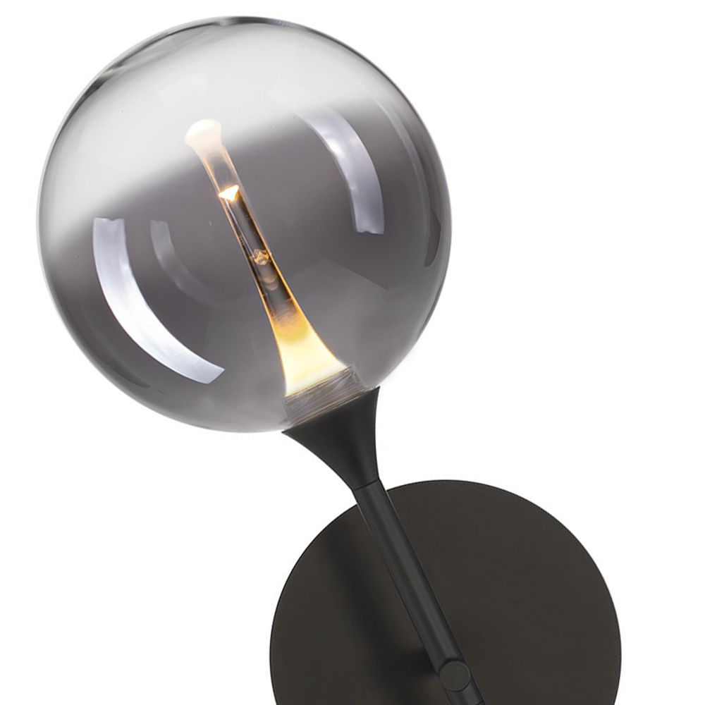 Настенный светильник MB23001045H-1B black/smoky