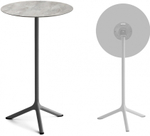 Стол ламинированный барный складной Scab Design Tripe Folding, антрацит, каменный