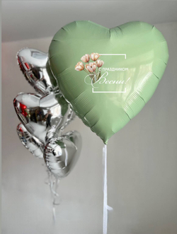 Большое сердце эвкалипт №4827