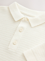 Поло вязаное для мальчика Next E27-917, Белый