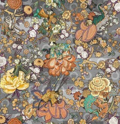 Обои с цветочными садом MO3011