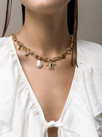 Колье Turtle Gold Mix