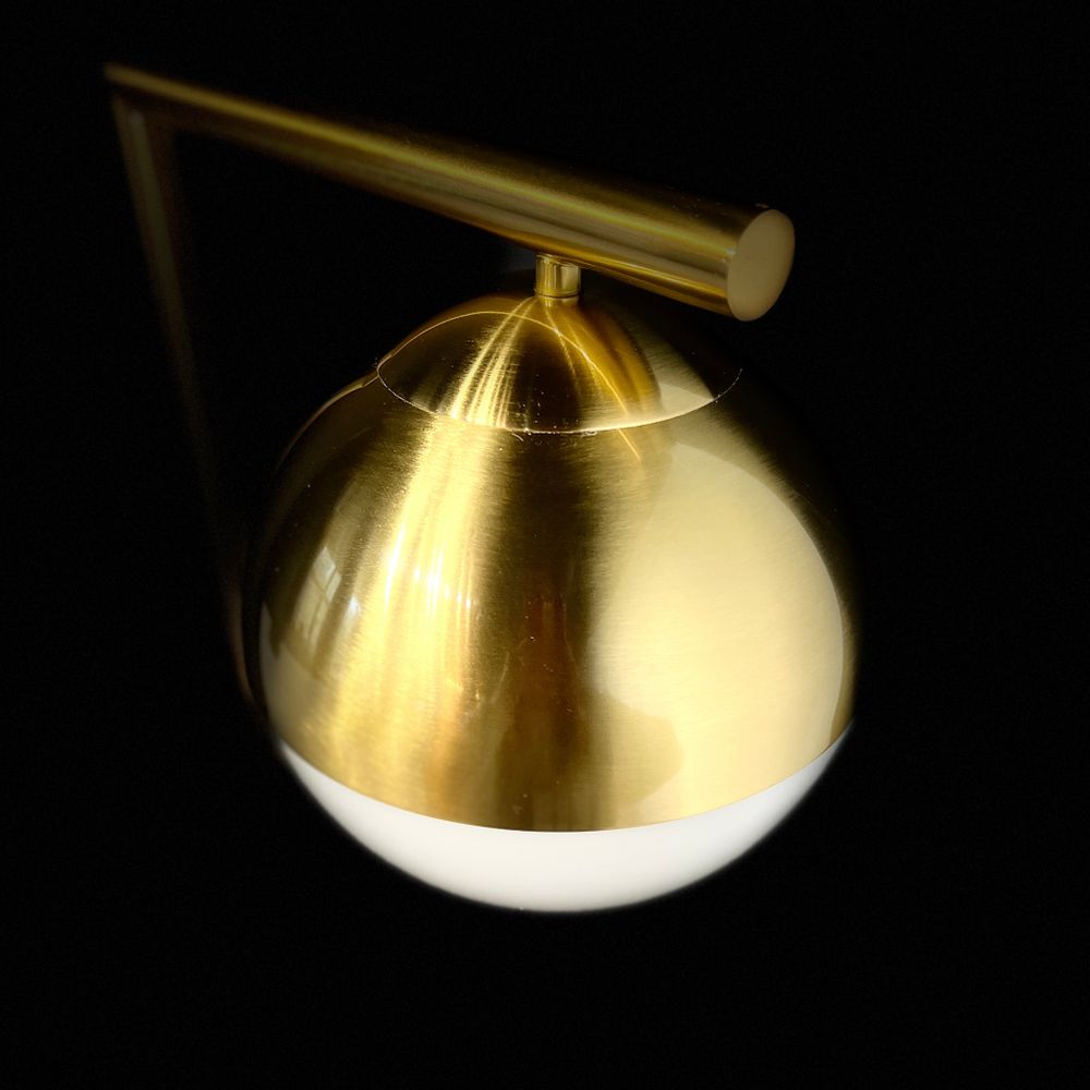 Торшер Geneva Single Glass Globe Floor Lamp