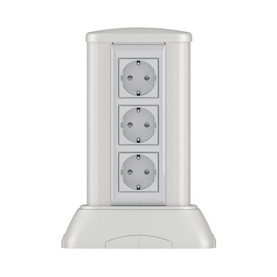 Миниколонна алюминиевая 0,25 м, цвет светло-серебристый металлик