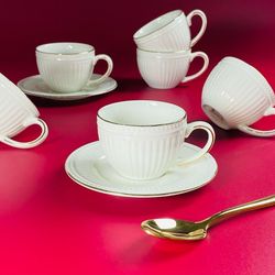 Lenardi 305-107 Кофейный набор 12пр.115мл в под.уп.(х12)Фарфор