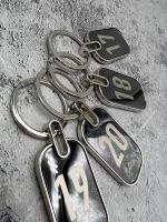 Номерки на ключи металл