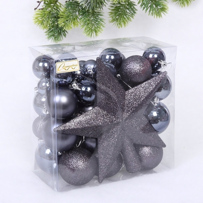 Набор ёлочных украшений «Brilliant fairy tale» 52 предмета, Графит