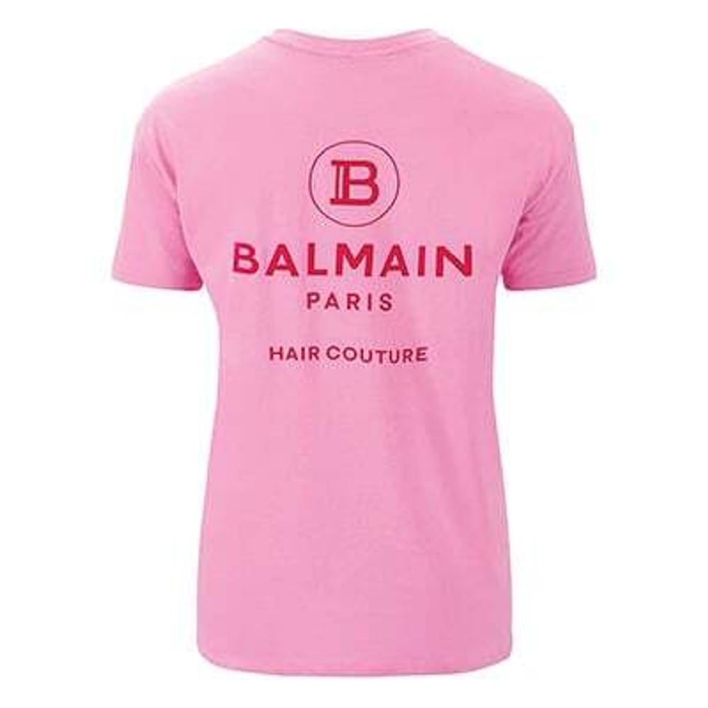 Balmain Hair Couture Футболка Розовая Размер М