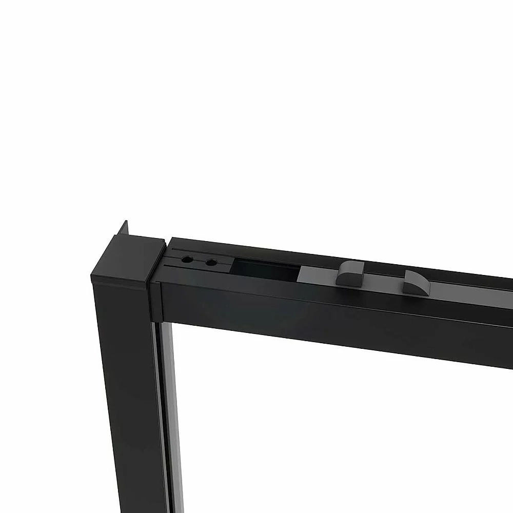 Душевой уголок Vincea Slim Soft VSR-1SS9012CLB 120x90 стекло прозрачное/профиль черный