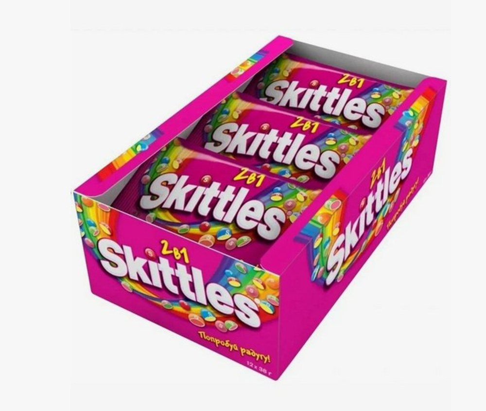 Скиттлс РОЗОВЫЙ 38г/12