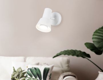 Накладной поворотный спот со сменной лампой 1*GU10 TA13111 WH белый Techno Spot Move Ambrella