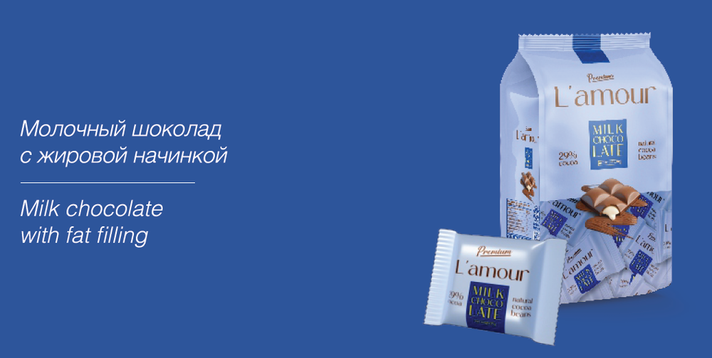 Шоколадные конфеты L'amour Premium Молочной нач.450гр