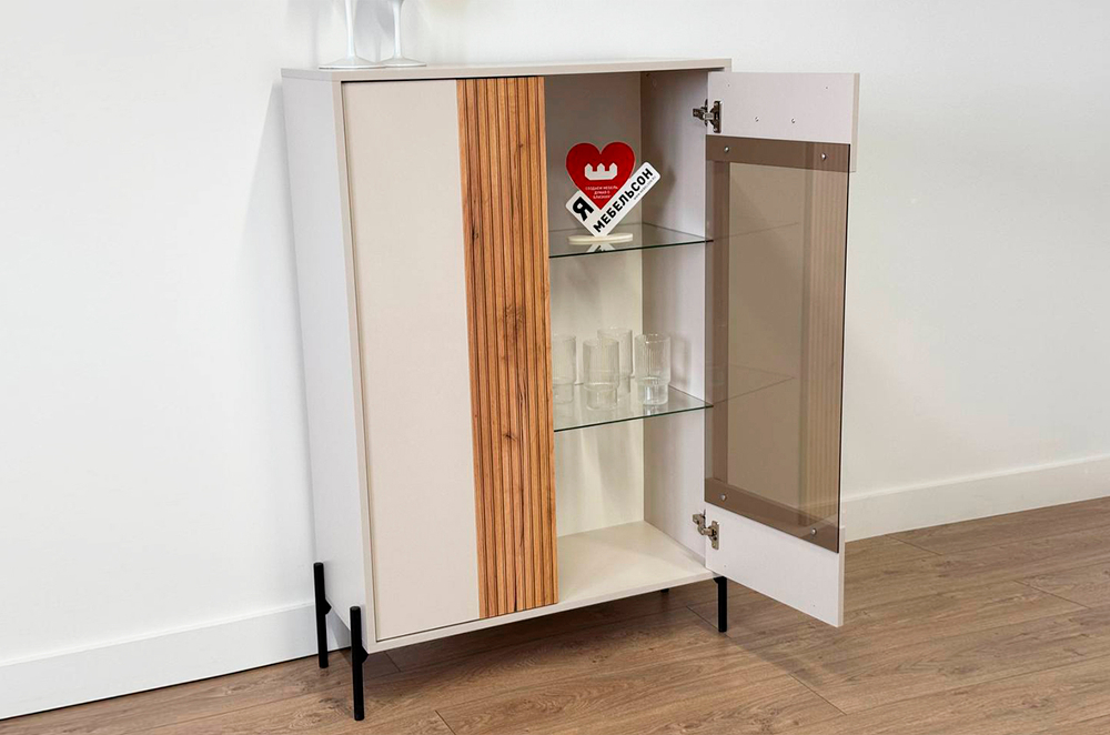 Доминика (MebelSon) Комод со стеклом