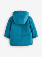 Куртка двусторонняя с капюшоном Next Q60-462, Синий, Бежевый