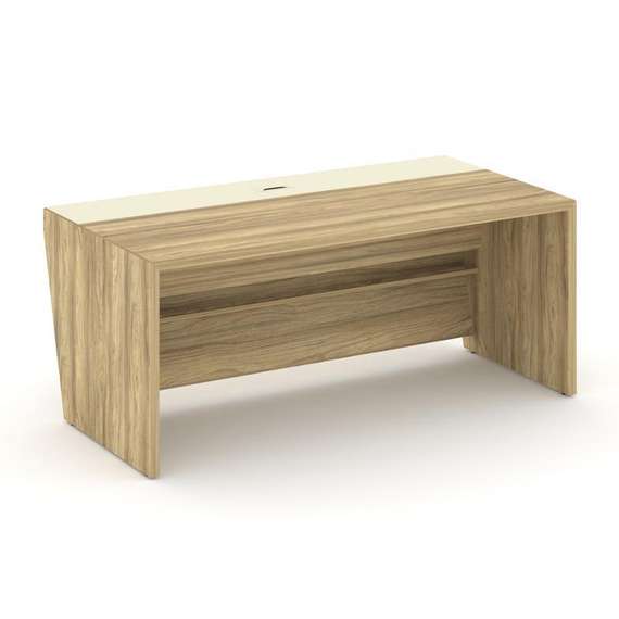 Corner Стол руководителя прямой COR.SR-18 Гикори Песочный/Ваниль 1800*900*750